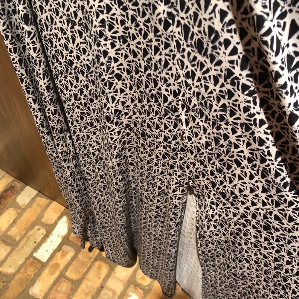 Michael Kors Blue/White Patterned Maxi Dress - Picture 2 of 4